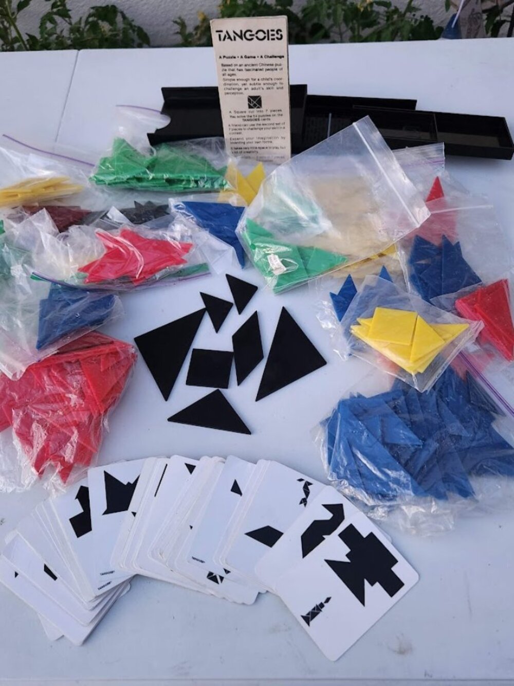 Vintage Tangoes Pattern Puzzle Game Chinese Patterns Tangram Puzzles CLASSROOM S